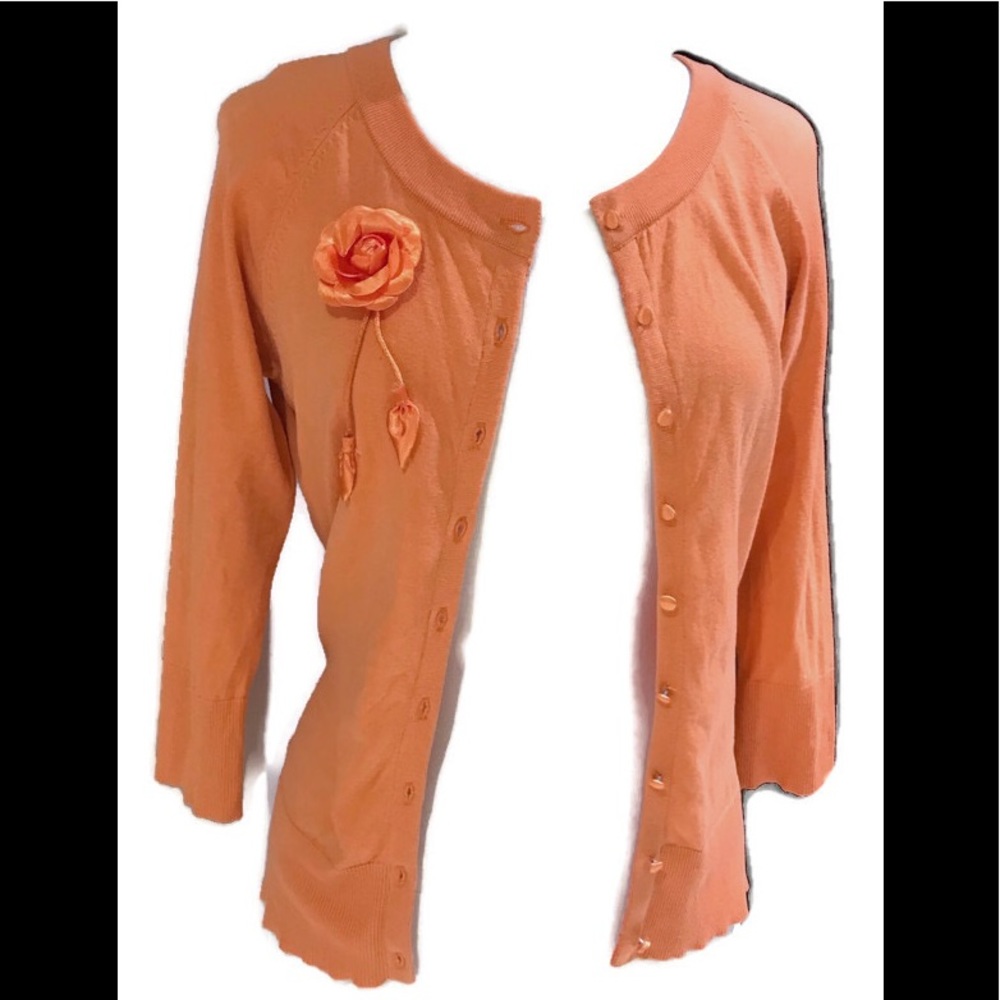 Jennifer Reale Orange Cardigan.
